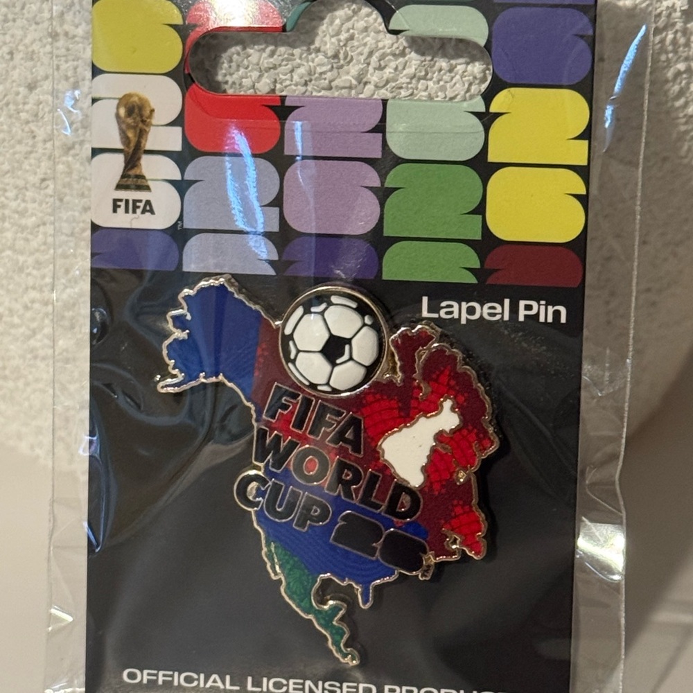 FIFA World Cup 2026 Lapel Pin North America Continent USA CANADA MEXICO